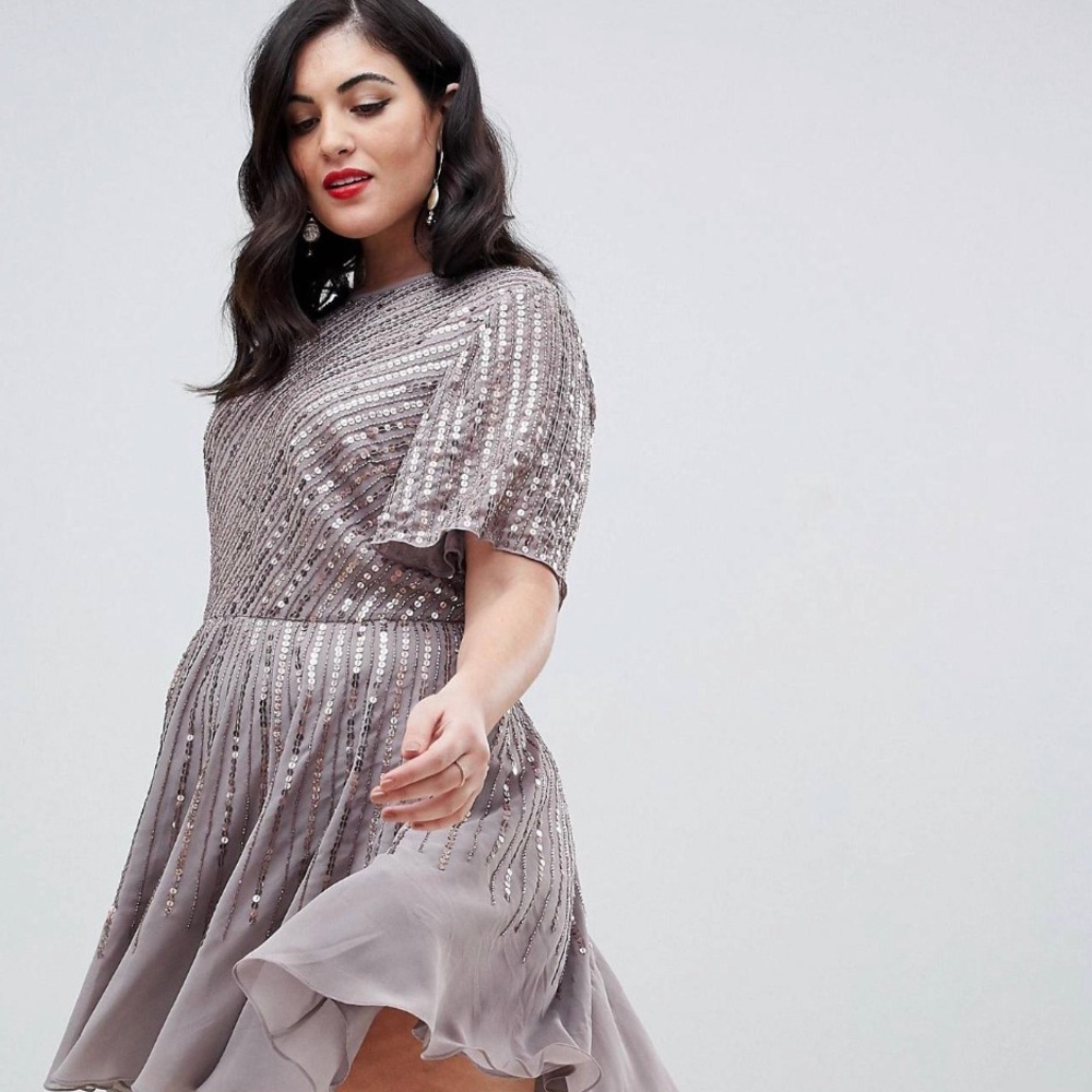 ASOS Curve Embellished Smock Dress